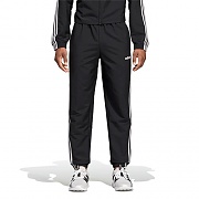 (DQ3100) ESSENTIALS 3-STRIPES WIND PANTS-BLACK